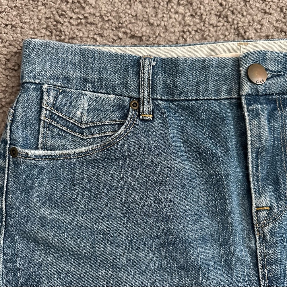 GAP Blue Denim A-Line Skirt - Picture 11 of 11